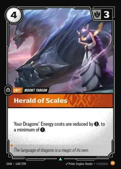 Herald of Scales - OGN-140 - Origins - Riftbound card