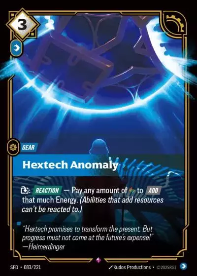 Hextech Anomaly - SFD-083 - Spiritforged - Riftbound card