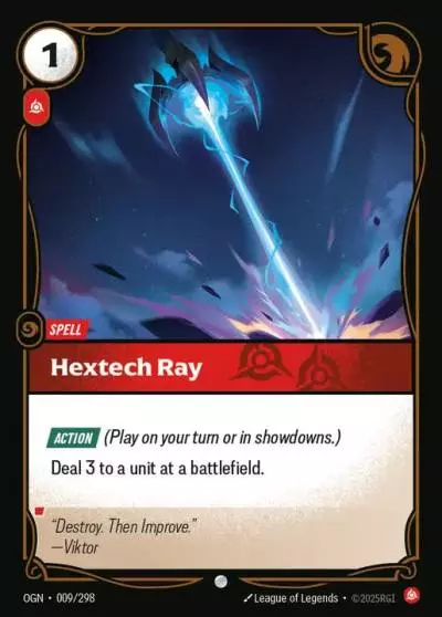 Hextech Ray - OGN-009 - Origins - Riftbound card