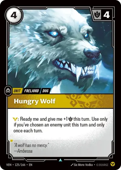 Hungry Wolf VEN-125 Vendetta Riftbound card