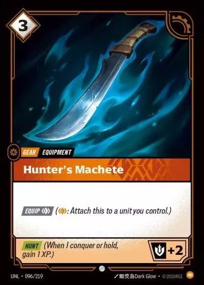 Hunter’s Machete - UNL-096 - Unleashed - Riftbound card