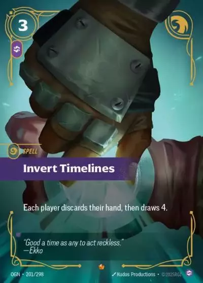 Invert Timelines - OGN-201 - Origins - Riftbound card