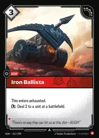 Iron Ballista - OGN-017 - Origins - Riftbound card