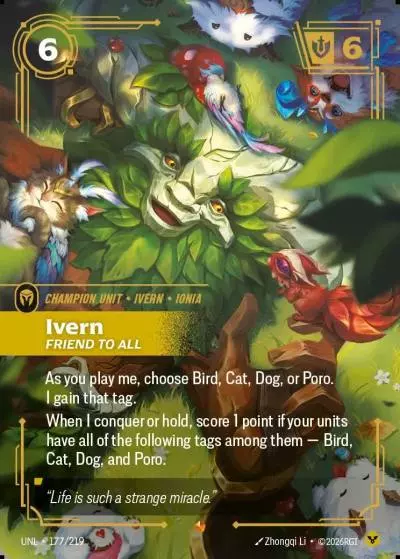 Ivern, Friend to All - UNL-177 - Unleashed - Riftbound card