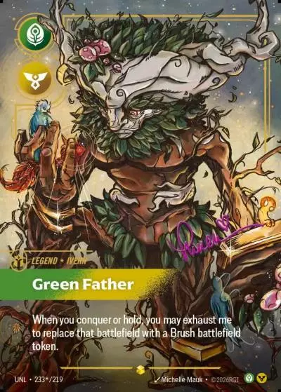 Ivern, Green Father - UNL-233s - Unleashed - Riftbound card