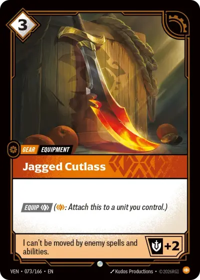 Jagged Cutlass VEN-073 Vendetta Riftbound card