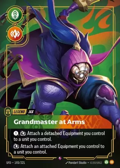 Jax, Grandmaster at Arms - SFD-193 - Spiritforged - Riftbound card
