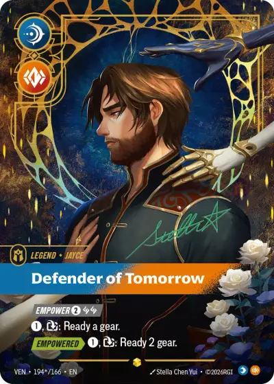 Jayce Defender Of Tomorrow VEN-194s Vendetta Riftbound card