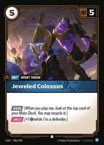 Jeweled Colossus - OGN-086 - Origins - Riftbound card