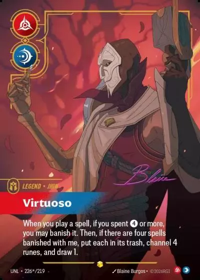 Jhin, Virtuoso - UNL-226s - Unleashed - Riftbound card