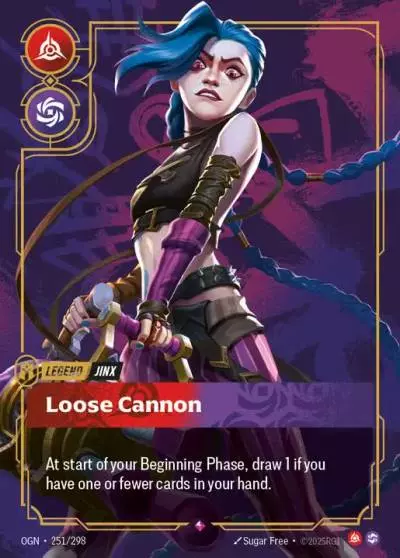 Jinx Loose Cannon - OGN-251 - Origins - Riftbound card