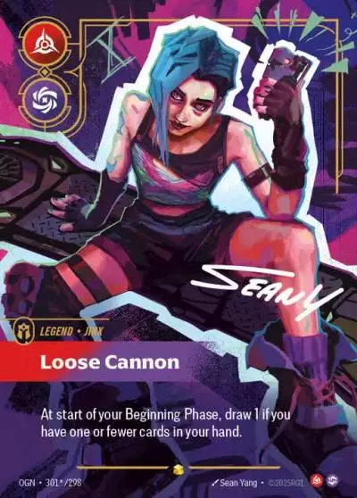 Jinx Loose Cannon - OGN-301s - Origins - Riftbound card