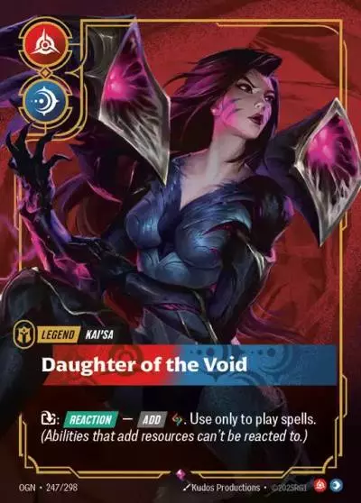 Kai'Sa Daughter of the Void - OGN-247 - Origins - Riftbound card