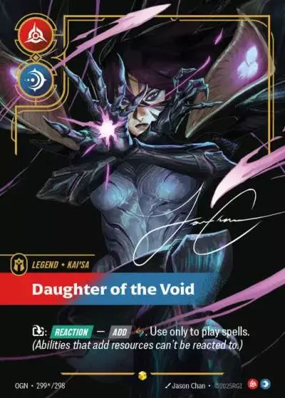 Kai'Sa Daughter of the Void - OGN-299s - Origins - Riftbound card