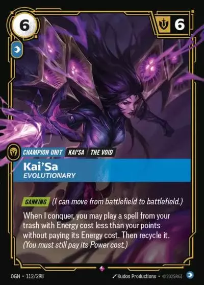 Kai'Sa Evolutionary - OGN-112 - Origins - Riftbound card