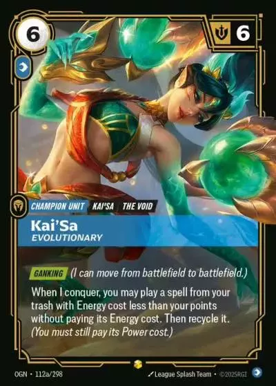 Kai'Sa Evolutionary - OGN-112a - Origins - Riftbound card