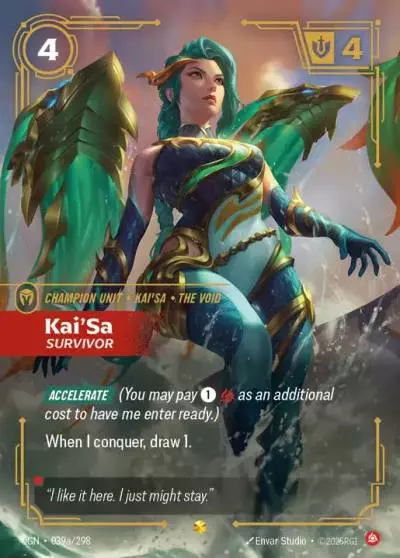 Kai'Sa Survivor - OGN-039a - Origins - Riftbound card