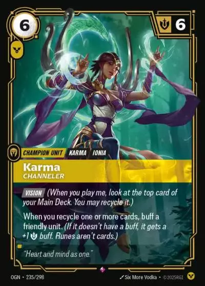Karma Channeler - OGN-235 - Origins - Riftbound card