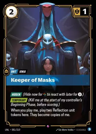 Keeper of Masks - UNL-081 - Unleashed - Riftbound card