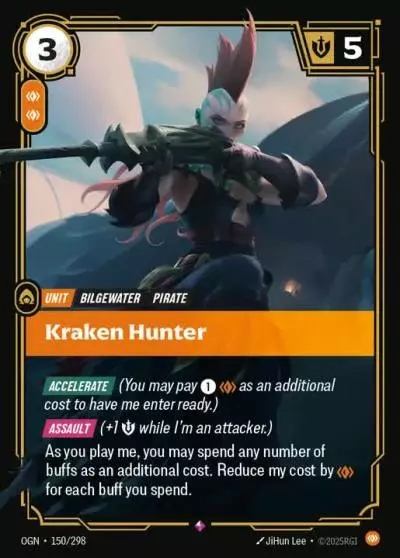 Kraken Hunter - OGN-150 - Origins - Riftbound card