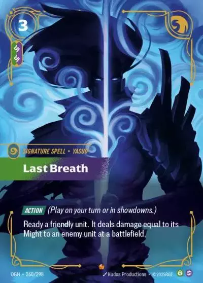 Last Breath - OGN-260 - Origins - Riftbound card