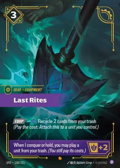 Last Rites - SFD-150 - Spiritforged - Riftbound card