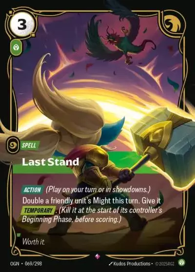 Last Stand - OGN-069 - Origins - Riftbound card