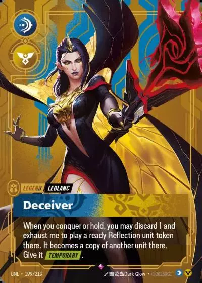 Leblanc, Deceiver - UNL-199 - Unleashed - Riftbound card