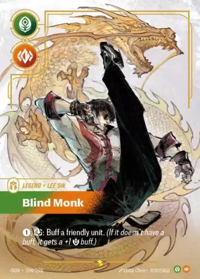Lee Sin Blind Monk - OGN-304 - Origins - Riftbound card