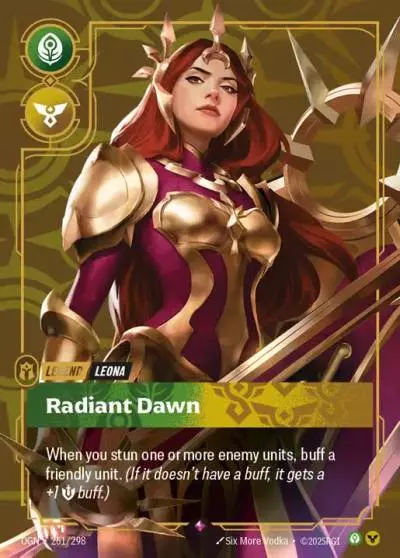 Leona Radiant Dawn - OGN-261 - Origins - Riftbound card