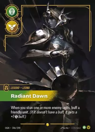 Leona Radiant Dawn - OGN-306 - Origins - Riftbound card