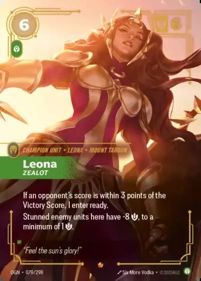 Leona Zealot - OGN-079 - Origins - Riftbound card