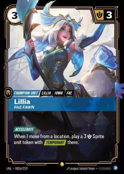 Lillia, Fae Fawn - UNL-082a - Unleashed - Riftbound card