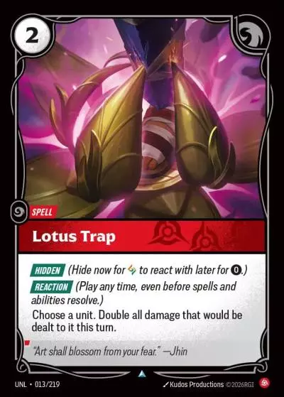 Lotus Trap - UNL-013 - Unleashed - Riftbound card