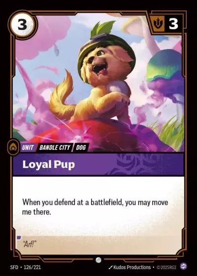 Loyal Pup - SFD-126 - Spiritforged - Riftbound card