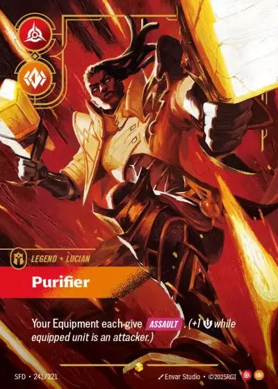 Lucian, Purifier - SFD-241 - Spiritforged - Riftbound card