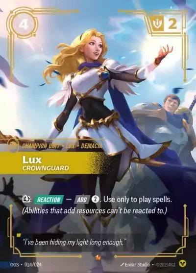 Lux Crownguard - OGS-014 - Proving Grounds - Riftbound card
