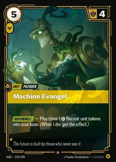 Machine Evangel - OGN-239 - Origins - Riftbound card