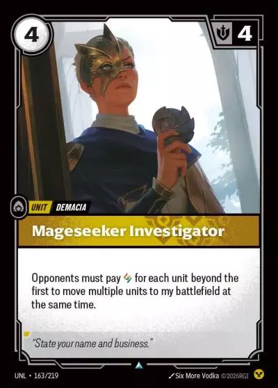 Mageseeker Investigator - UNL-163 - Unleashed - Riftbound card