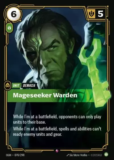 Mageseeker Warden - OGN-070 - Origins - Riftbound card