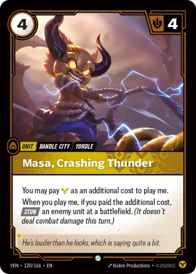 Masa Crashing Thunder VEN-120 Vendetta Riftbound card
