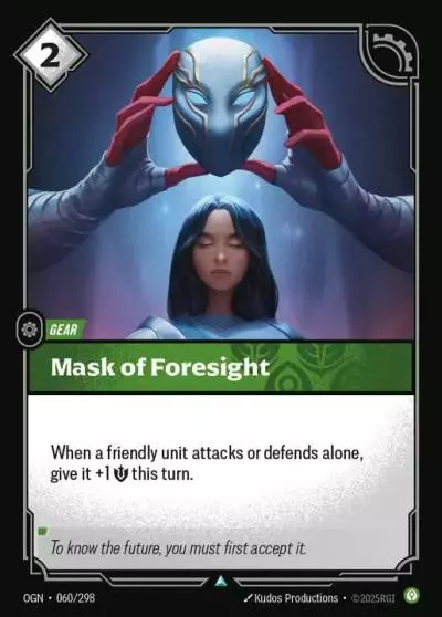 Mask of Foresight - OGN-060 - Origins - Riftbound card