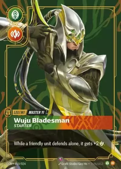 Master Yi Wuju Bladesman - OGS-019 - Proving Grounds - Riftbound card