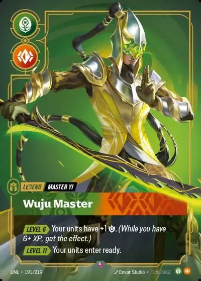 Master Yi, Wuju Master - UNL-191 - Unleashed - Riftbound card