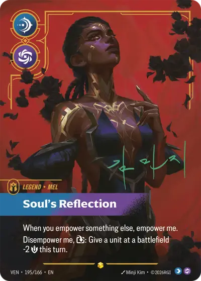Mel Souls Reflection VEN-195s Vendetta Riftbound card