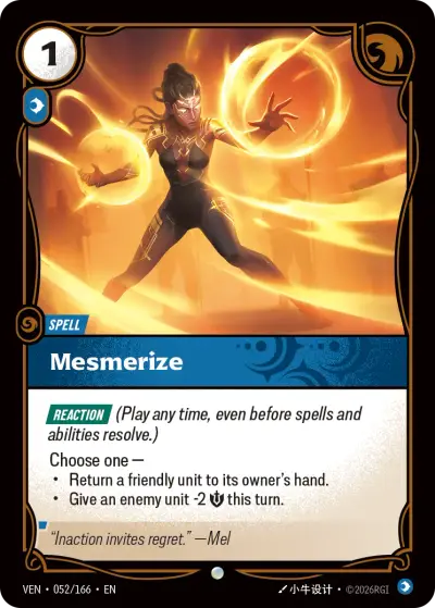 Mesmerize VEN-052 Vendetta Riftbound card