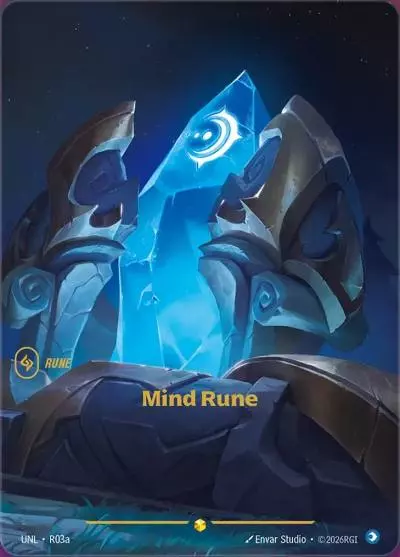 Mind Rune - UNL-R03a - Unleashed - Riftbound card