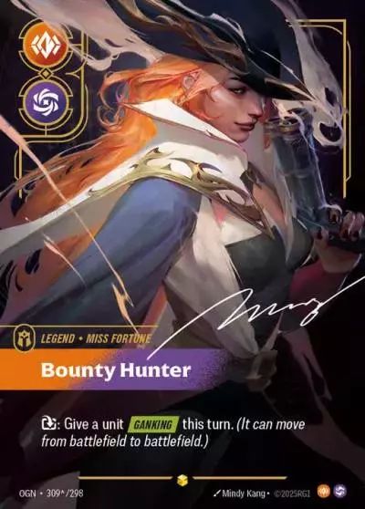 Miss Fortune Bounty Hunter - OGN-309s - Origins - Riftbound card