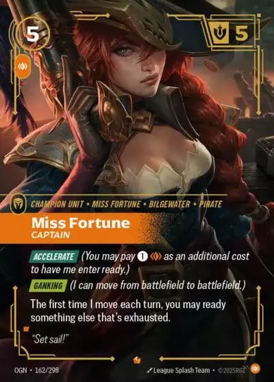 Miss Fortune Captain - OGN-162 - Origins - Riftbound card