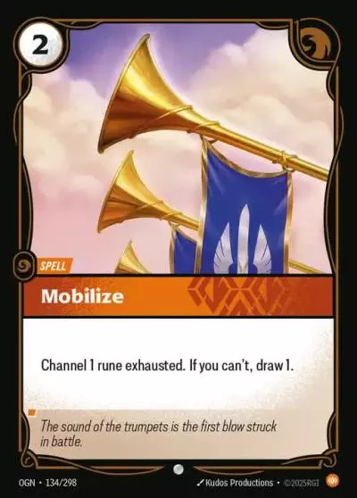 Mobilize - OGN-134 - Origins - Riftbound card